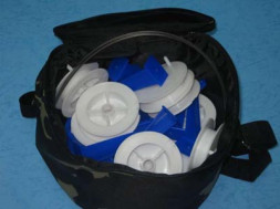 Набор жерлиц Три Кита синих в чехле 10шт