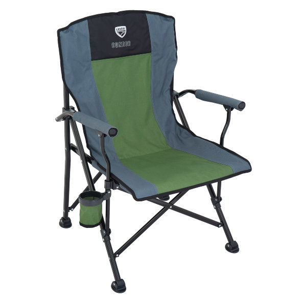 Кресло складное CONDOR с подлокотниками р. 55*66*43 см, цвет коричневый