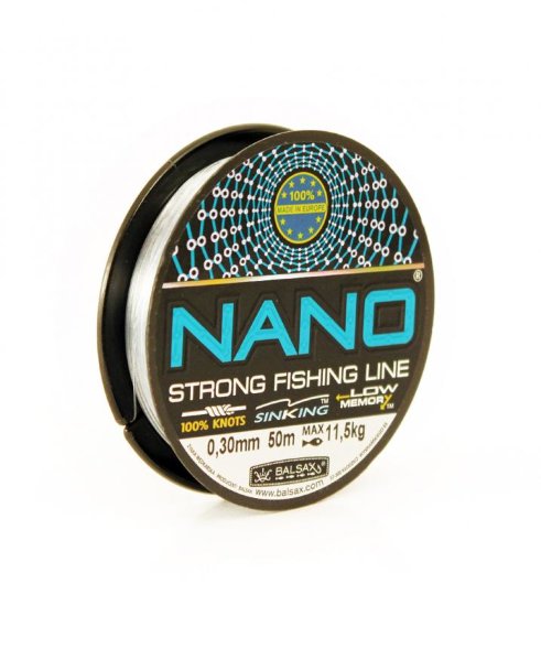 Леска BALSAX Nano Blue box 0.45 50м