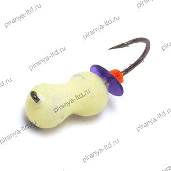 Мормышка вольфрамовая Муравей 2.5 с фосфором 538