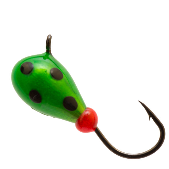 Мормышка вольфрамовая Lumicom Капля с ушком обмазка-точки 10шт 4,0, Gt