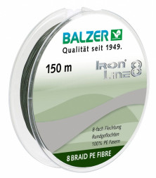 Шнур Balzer Iron Line 8x Green 0,14 мм 150 м 10,7 кг