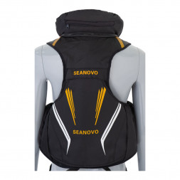 Жилет страховочный SJ61, красный, накладные карманы, р-р L