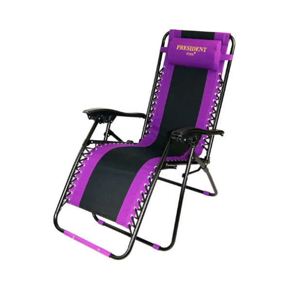 Шезлонг President Fish Lux 8751 209 фиолет.